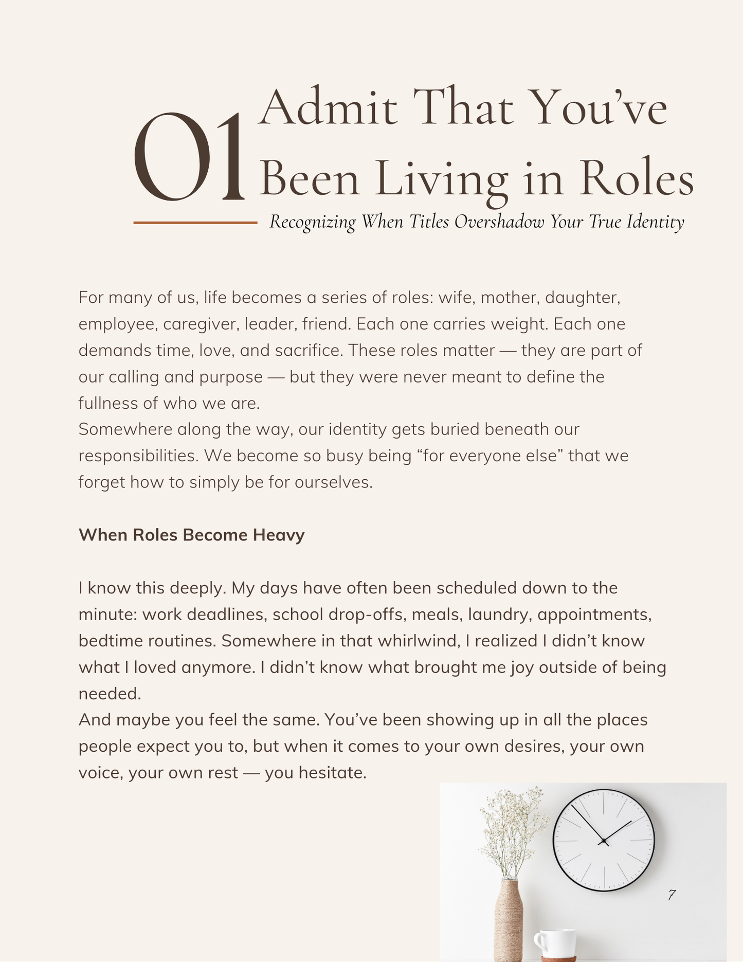 Blooming Beyond Roles: A guide to rediscovering your true self beyond titles, expectations, and roles you've carried